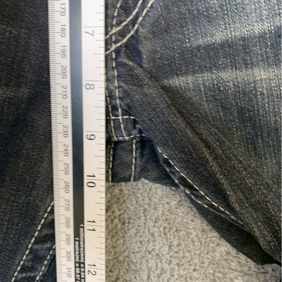 Vintage True Religion Straight Leg Dark Wash Low Rise Jeans Contrast Stitch 31 - Picture 6 of 11